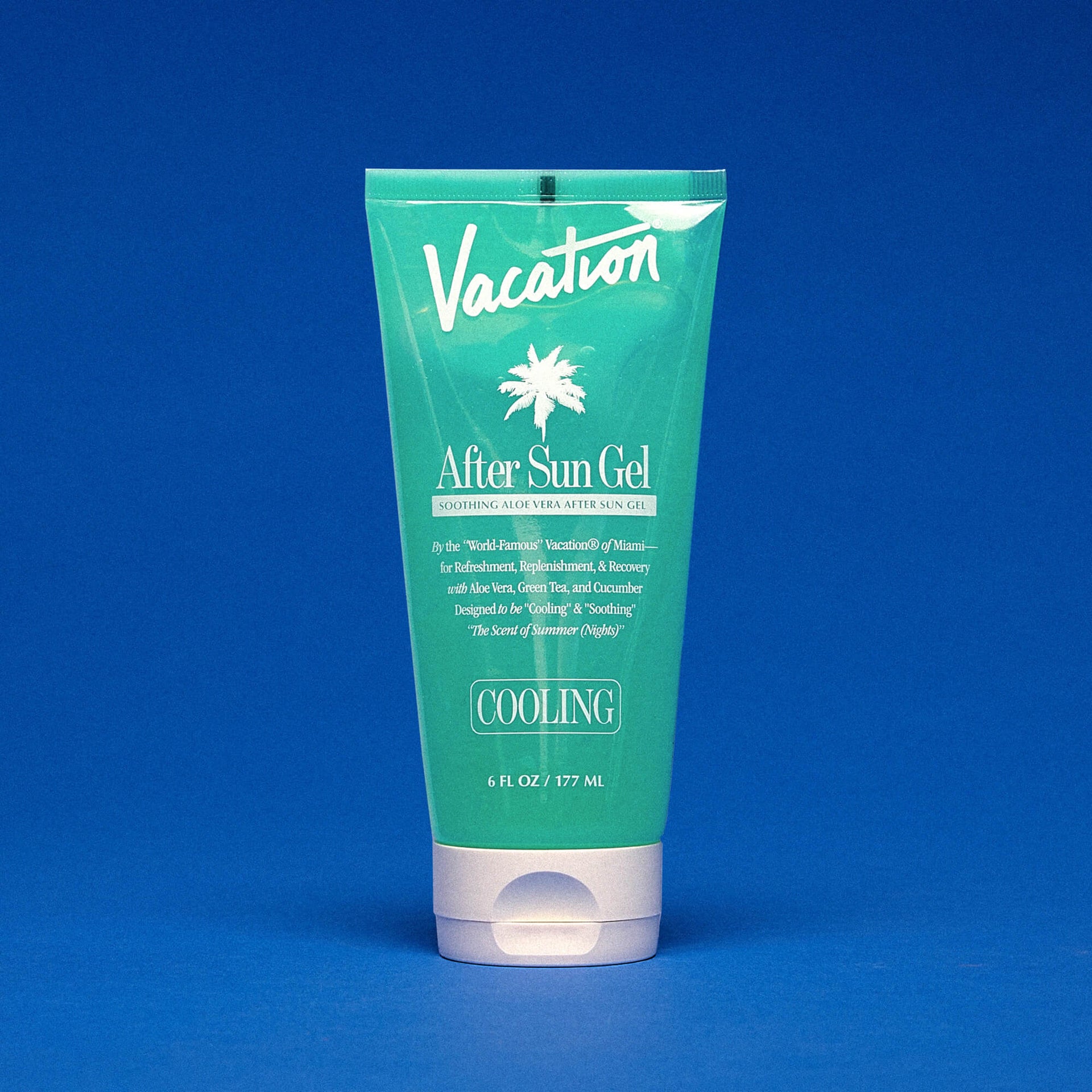 Vacation After Sun Gel blue background